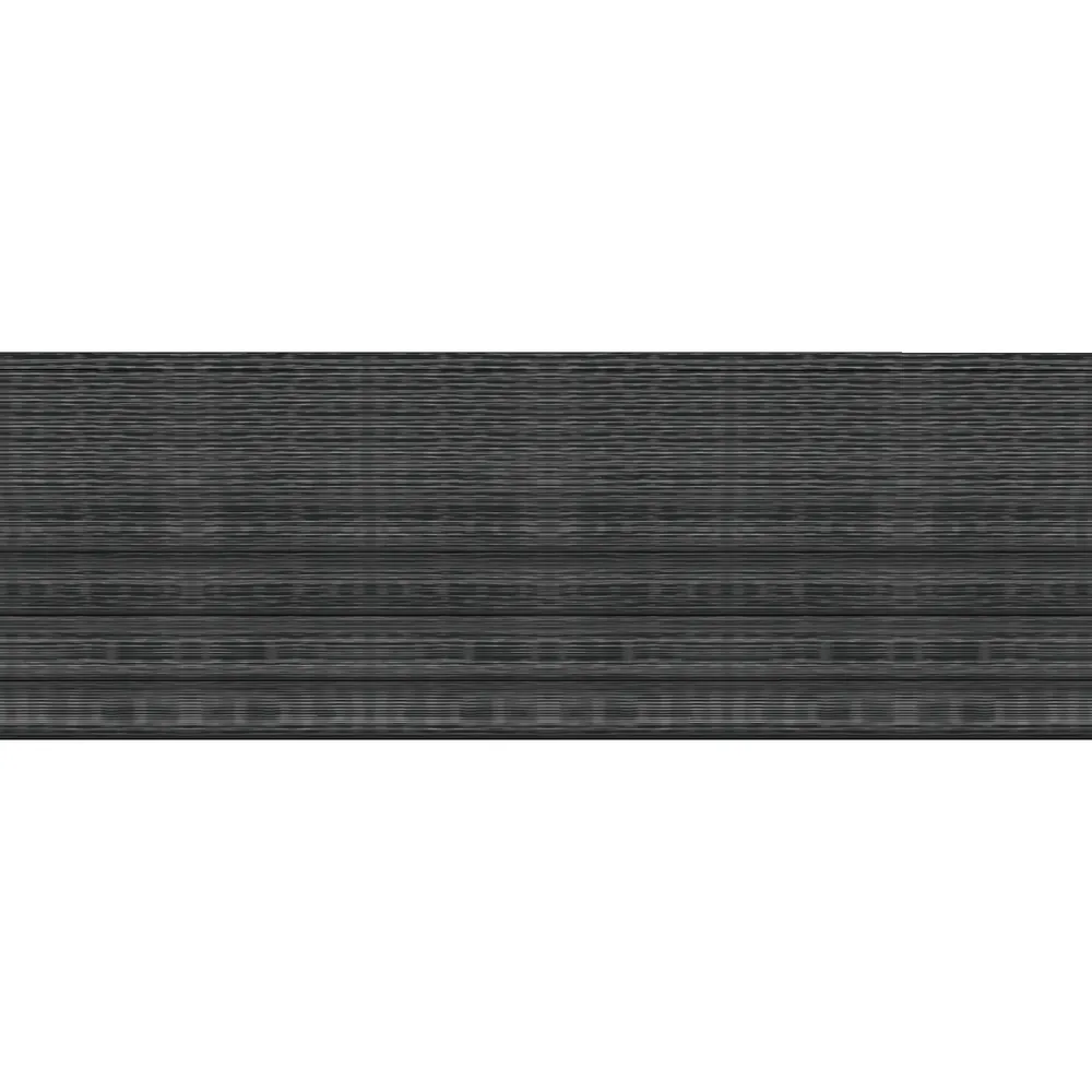 High-resolution render of black textured panel with directional linear patterns and nuanced surface shading, ideal for architectural modeling