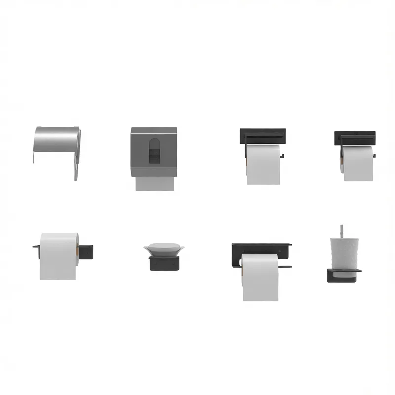 Professional rendering of a sleek modern tissue box 3D model for SketchUp bathroom design and architectural interior visualization