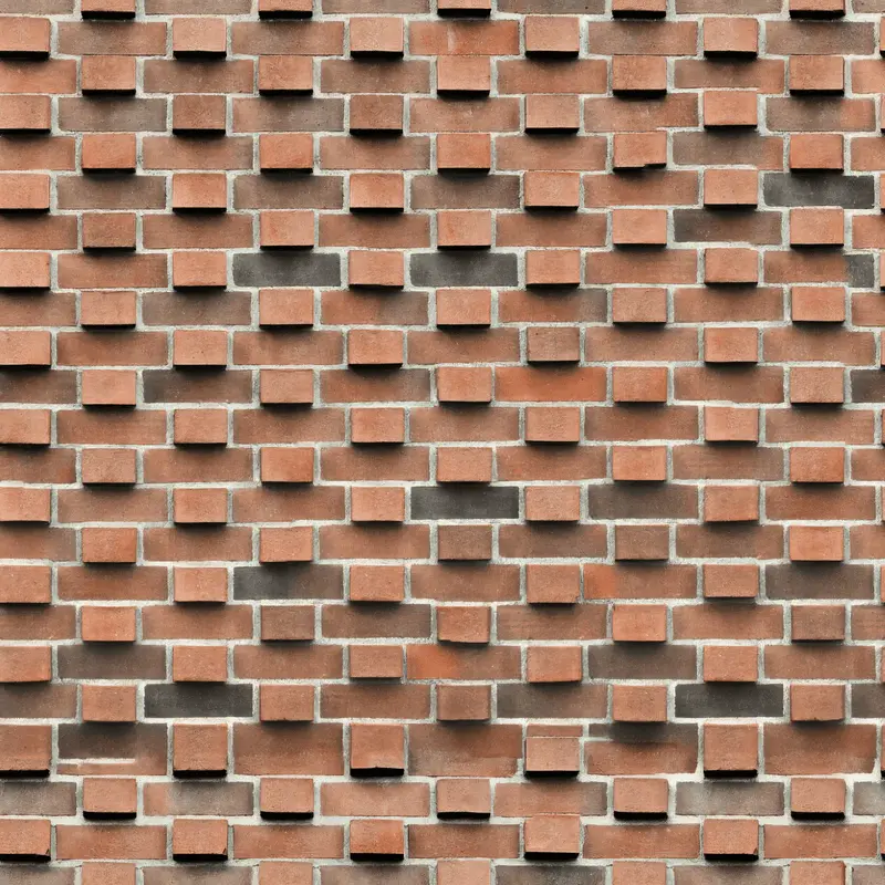 Artisan Brick Bond Pattern 4k Texture for Architectural Visualization and 3D Design