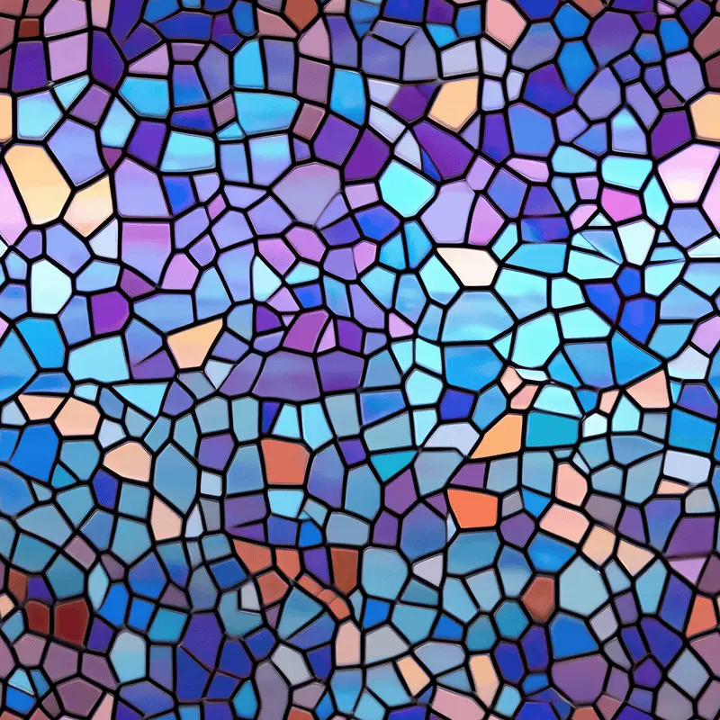 Blue Mosaic Glass Texture_840