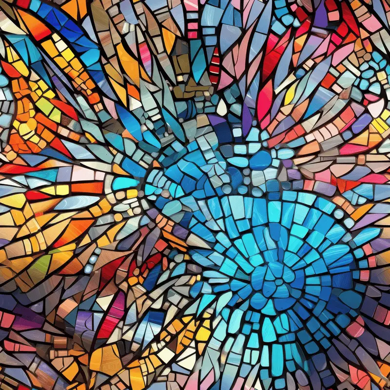 Colorful Mosaic Glass Texture_825