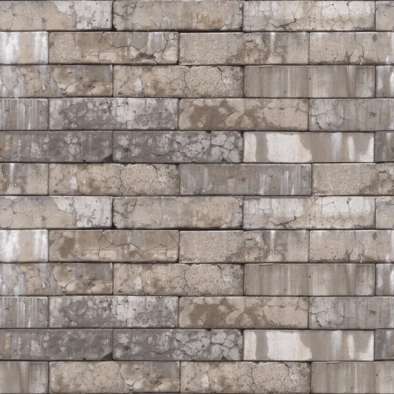 Concrete Block Wall 4k Texture for Architectural 3D Visualization and urban design