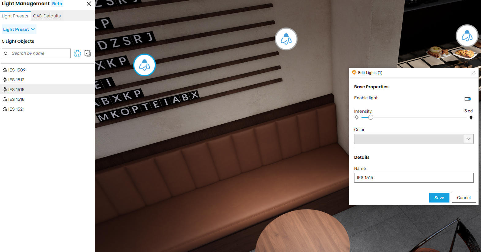Enscape_4.14.0 new Lighting Management Interface.
