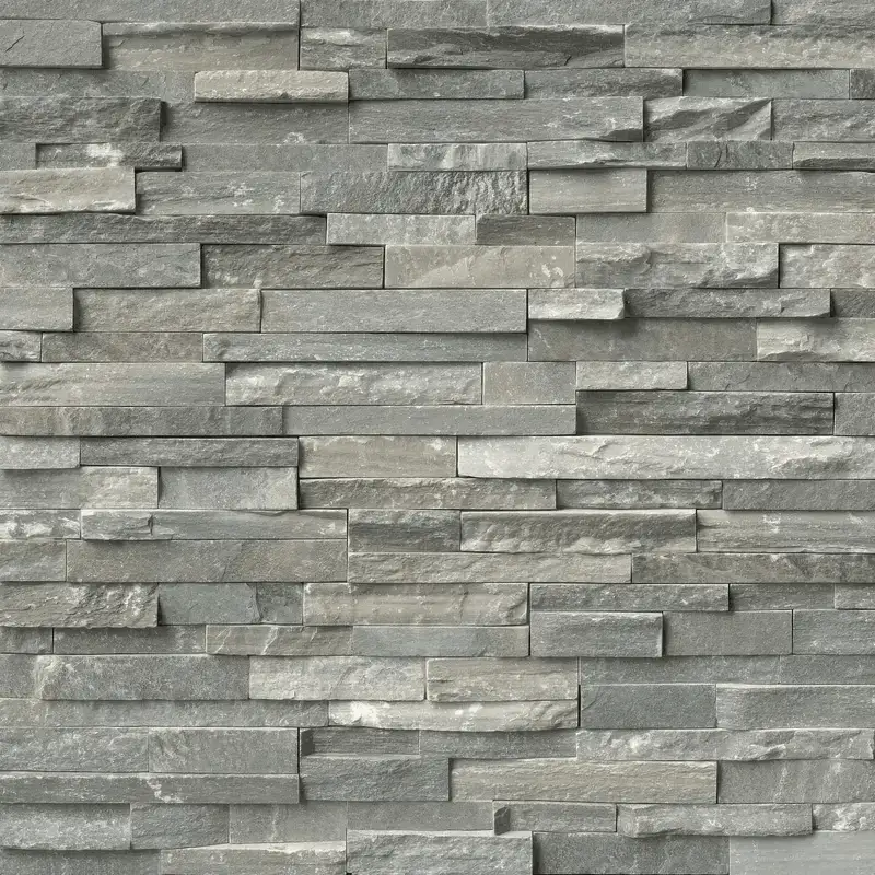 Gray Stacked Stone Wall 4k Texture for Realistic 3D Rendering