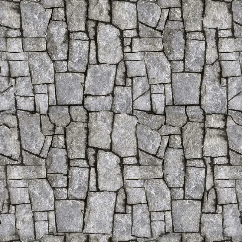 Gray Stone Wall 4k Texture for 3D Visualization and Architectural Design