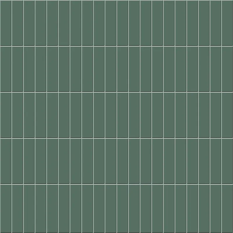 4K-Textur einer grünen rechteckigen Keramikfliese für Architekturvisualisierungen und Innenarchitekturprojekte