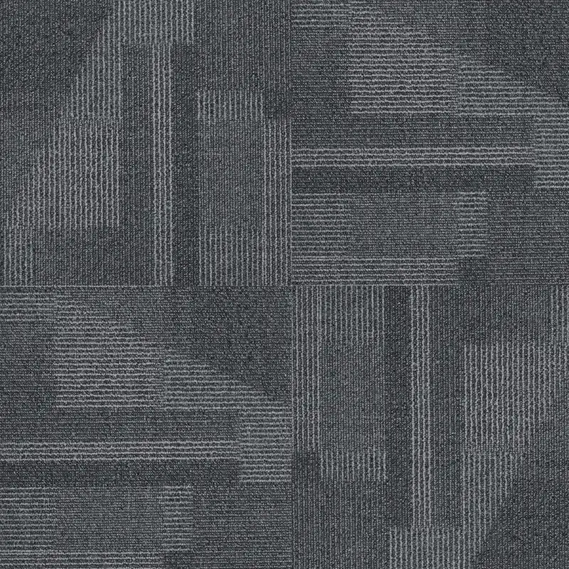 Modern Office Carpet Tile Texture 4k - Geometric Pattern for 3D Rendering