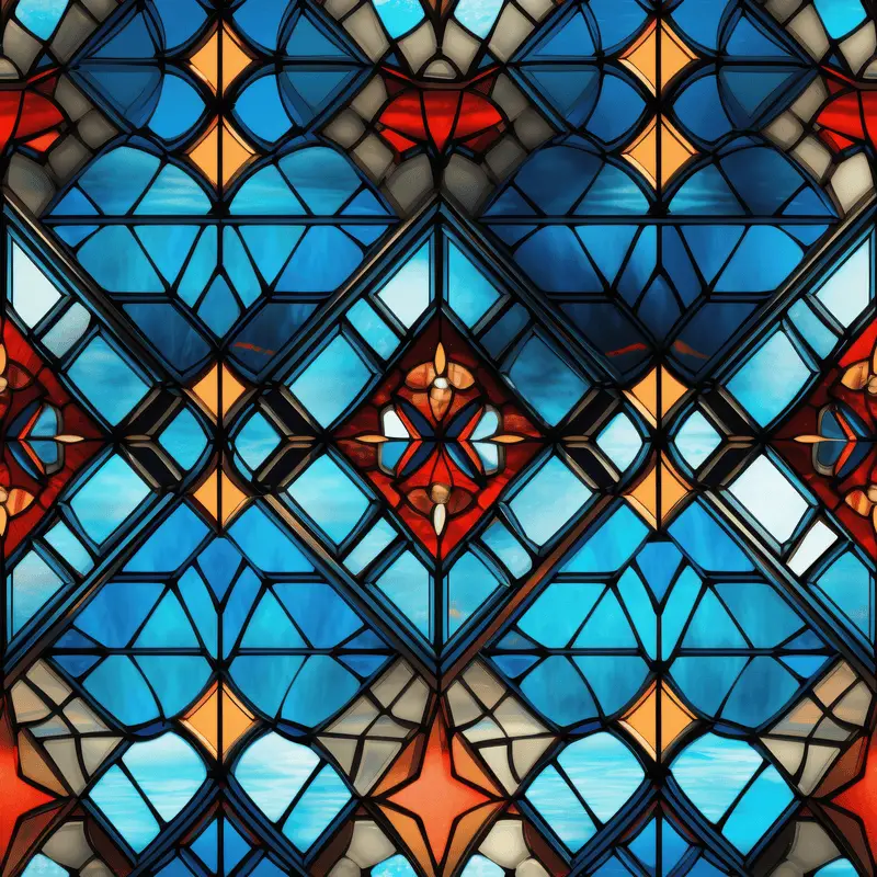 Mosaic Stained Glass Free Texture 4k for Architectural Visualization