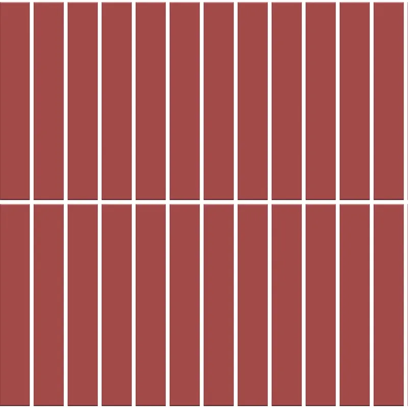 4k Seamless Red Ceramic Vertical Tile Pattern Texture for Architectural and Interior Design Visualization