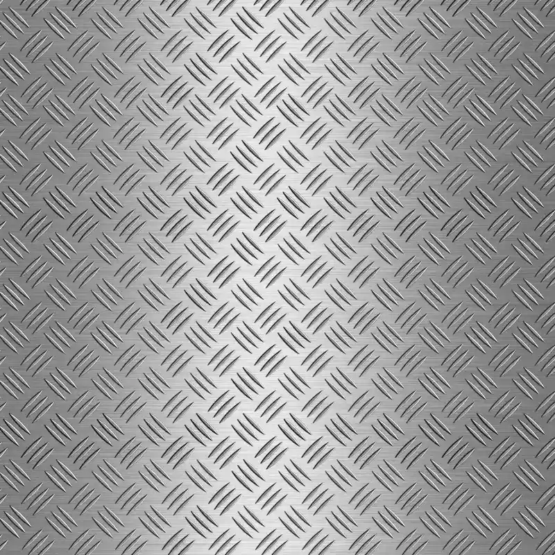 Silver Metal Pattern Plate Texture 4k for Industrial 3D Designs