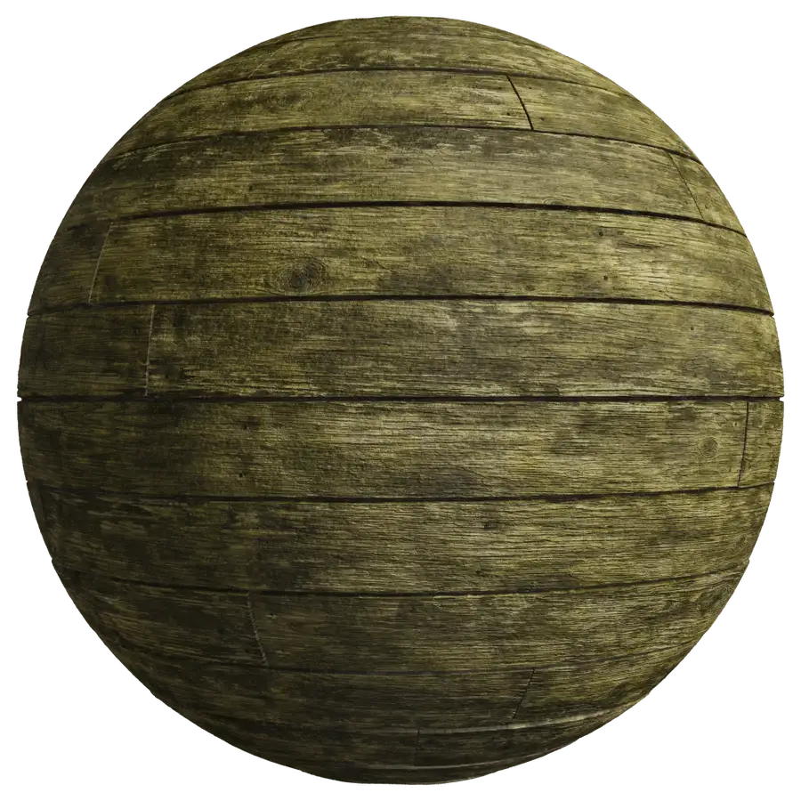 Rendered sphere displaying Wood Planks for Rustic Floors and Architectural Interiors